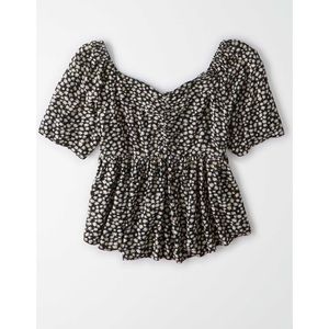 AE Ruched Front Babydoll Top